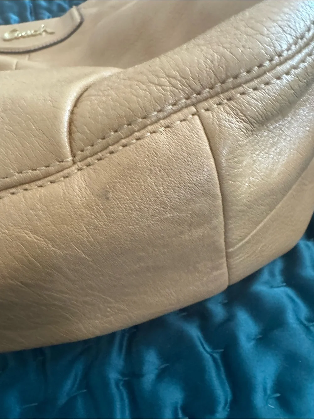 Coach pebbled leather